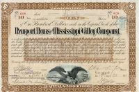 Newport News And Mississippi Valley Company - Signed By Collis P. Huntington As President